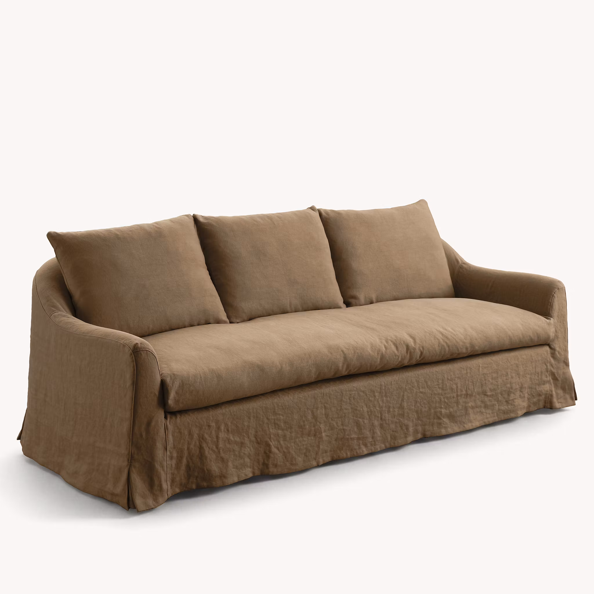 Lori linen sofa Walnut