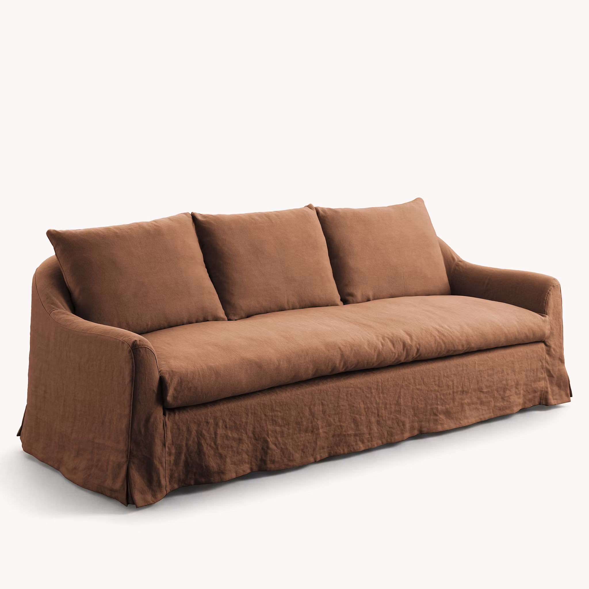 Lori linen sofa Walnut