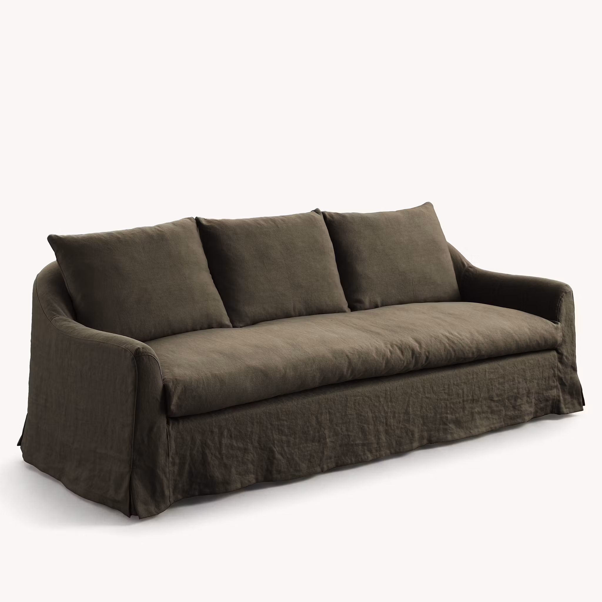 Lori linen sofa Walnut