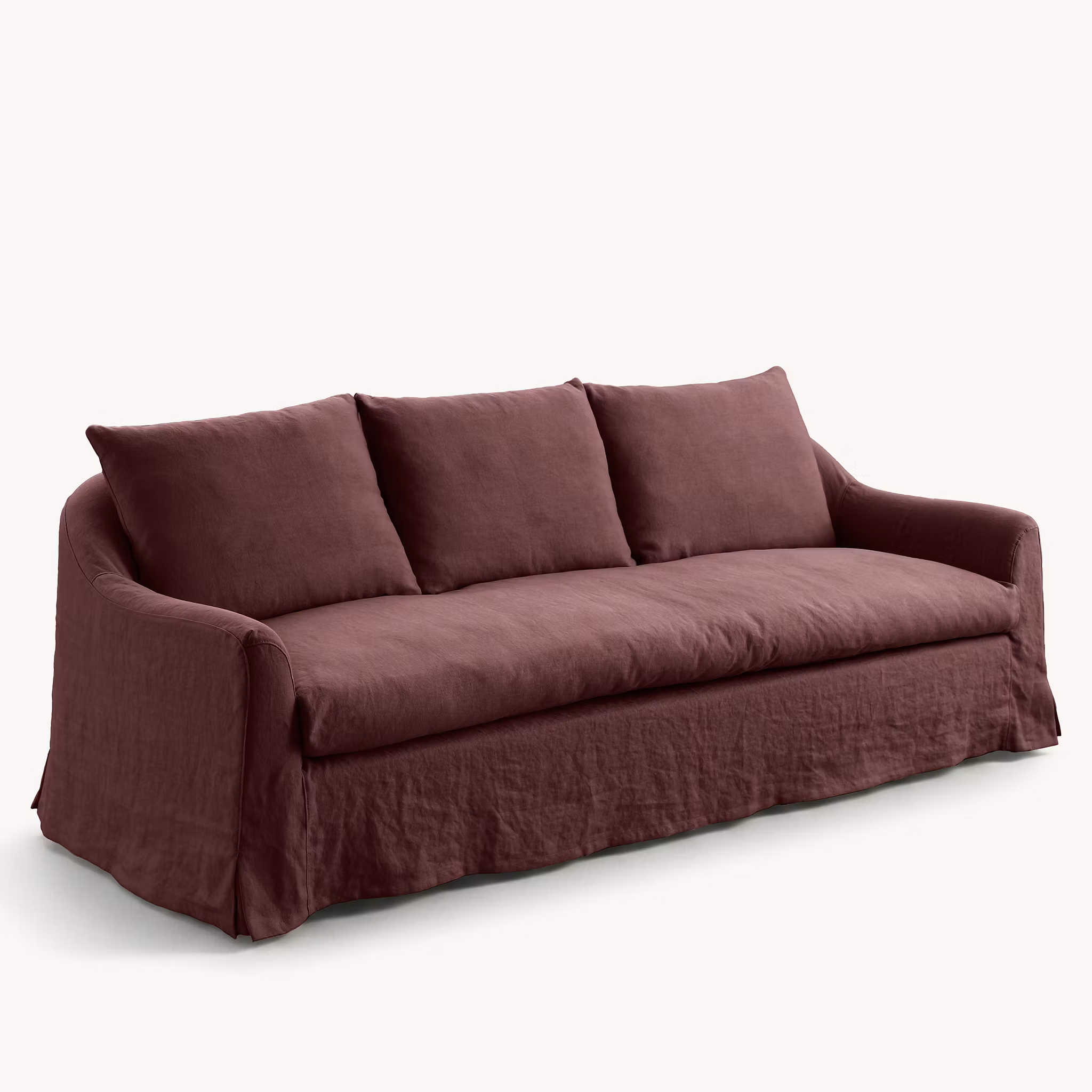 Lori linen sofa Walnut