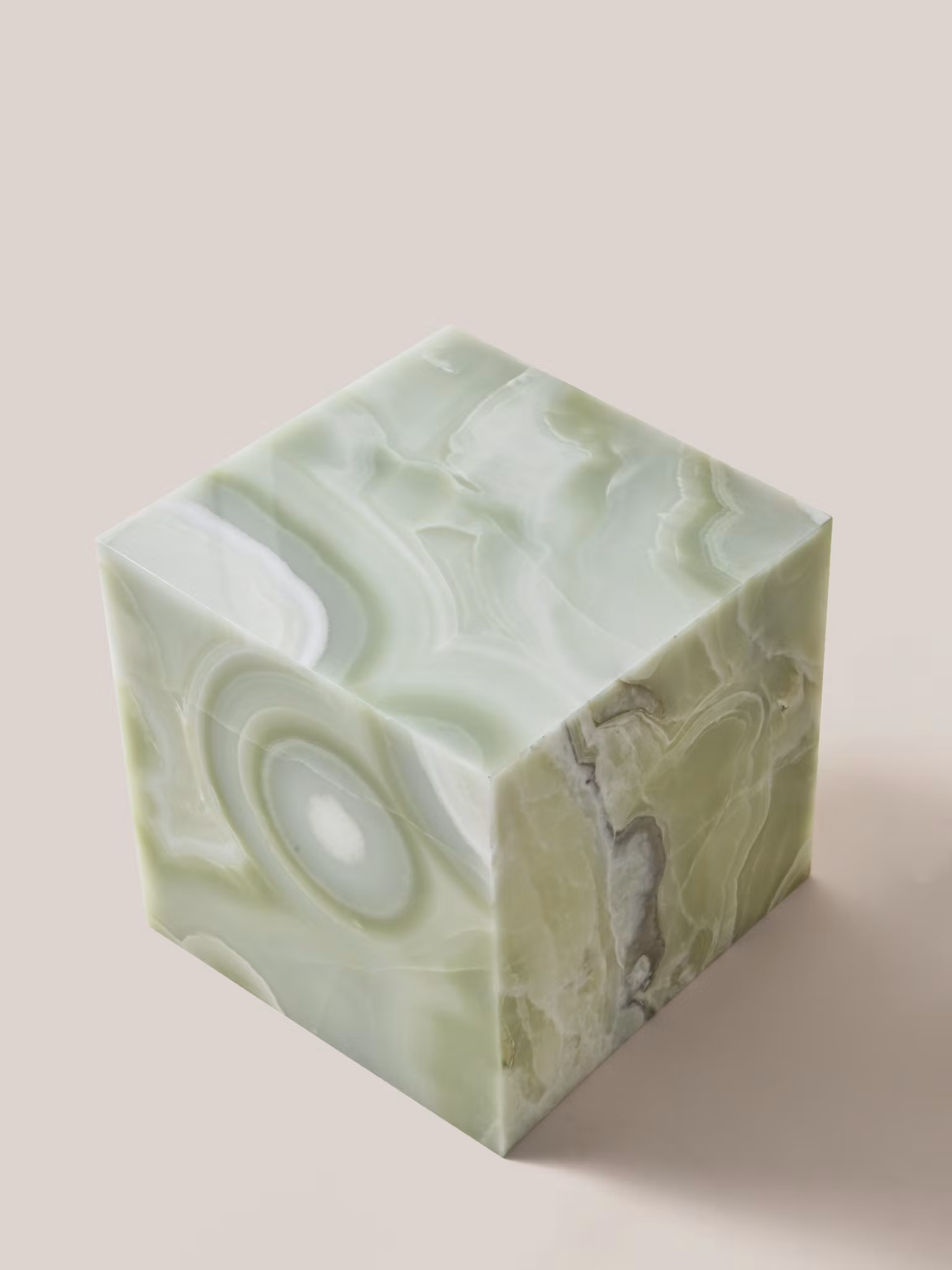 Flair Cube Light Green Onyx