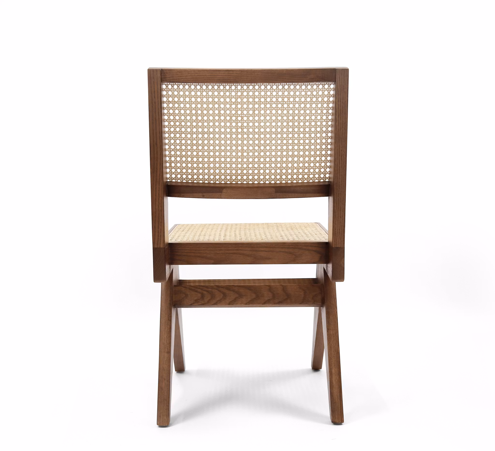 Armless Dining Chair Dark Brown