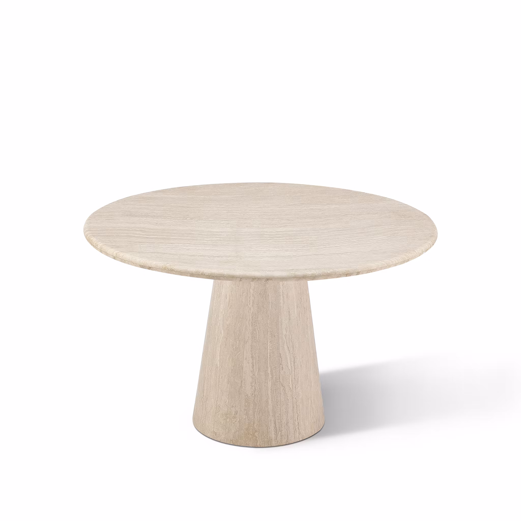 Vera dining table round Travertine