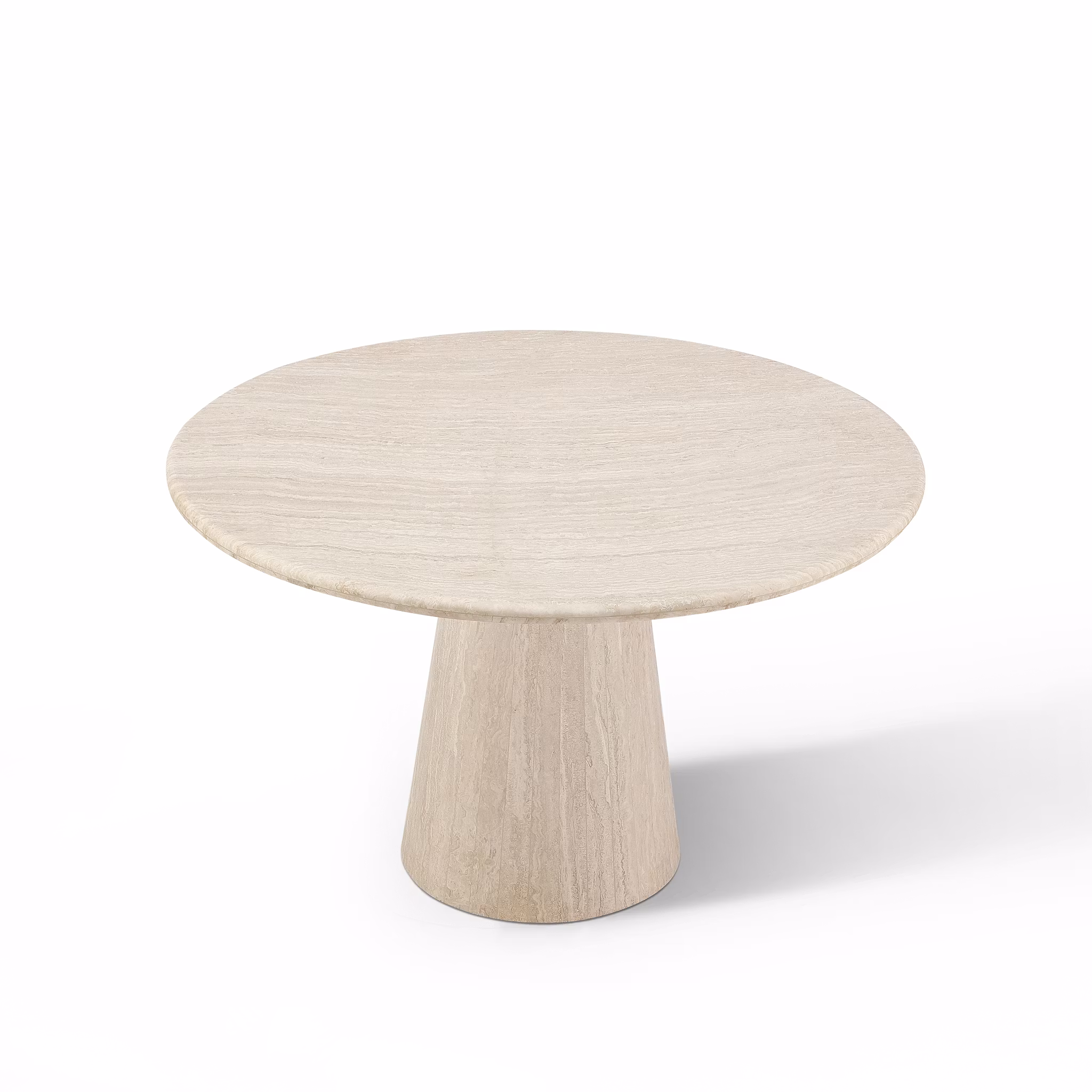 Vera dining table round Travertine