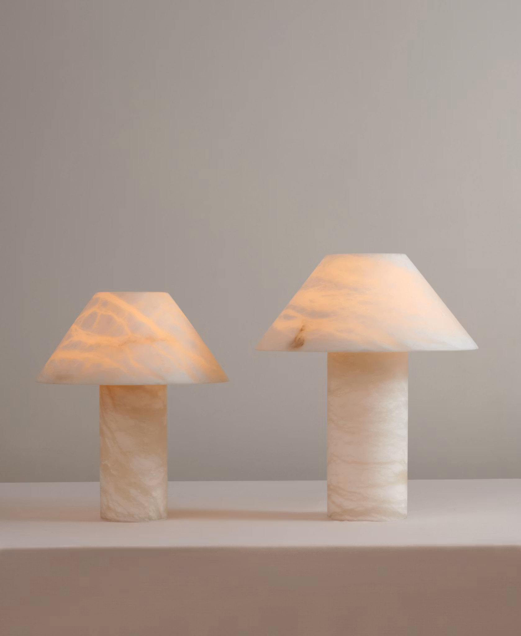 Ella Table Lamp Alabaster