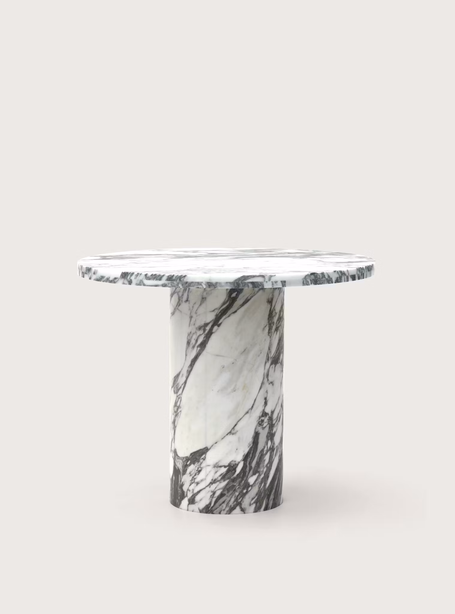 Kelly dining table Arabescato 90cm