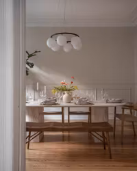 Kelly dining table 240cm Travertine