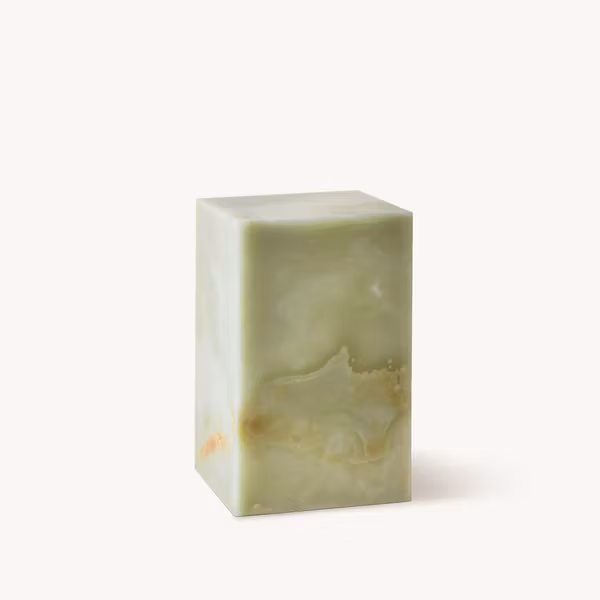 Flair Pedestal  Jade Green Onyx