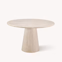 Vera dining table round Travertine