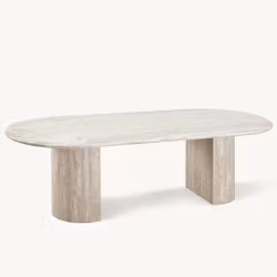 Kelly dining table 240cm Travertine