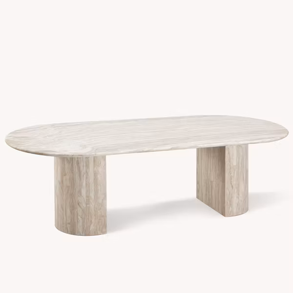 Kelly dining table 240cm Travertine