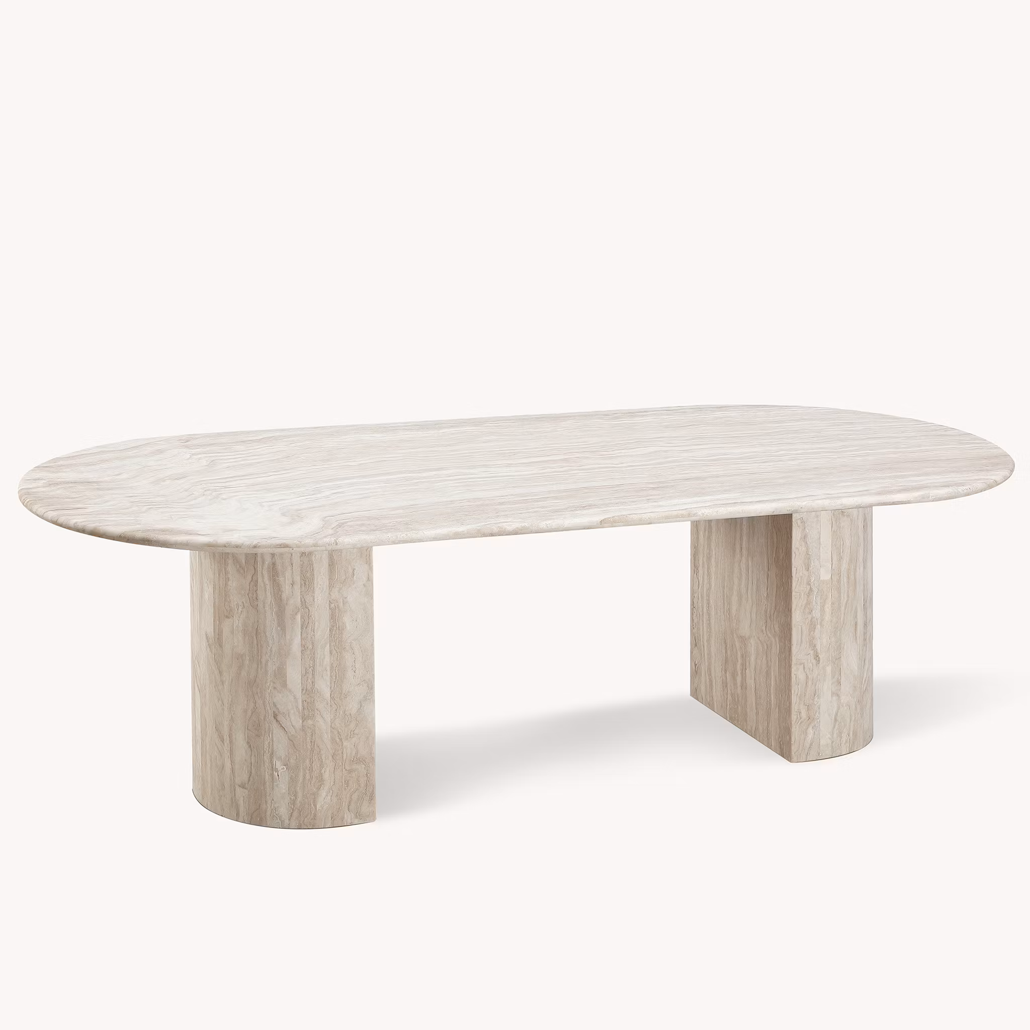 Kelly dining table 200cm Travertine