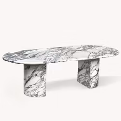 Kelly dining table 240cm Arabescato