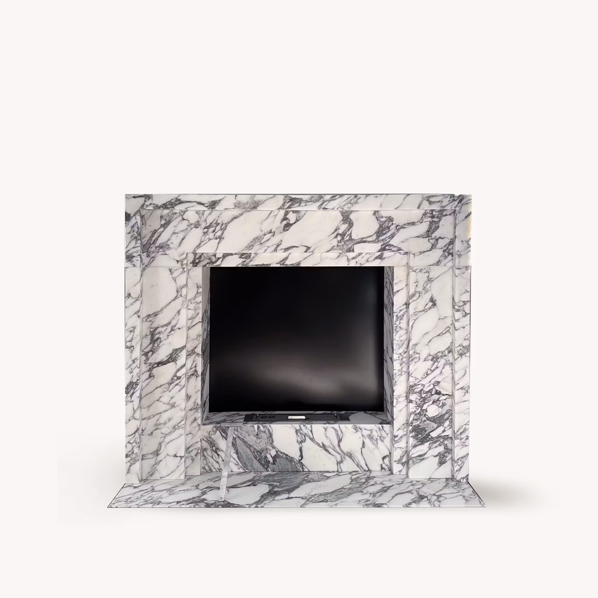 Fireplace Italian Arabescato marble