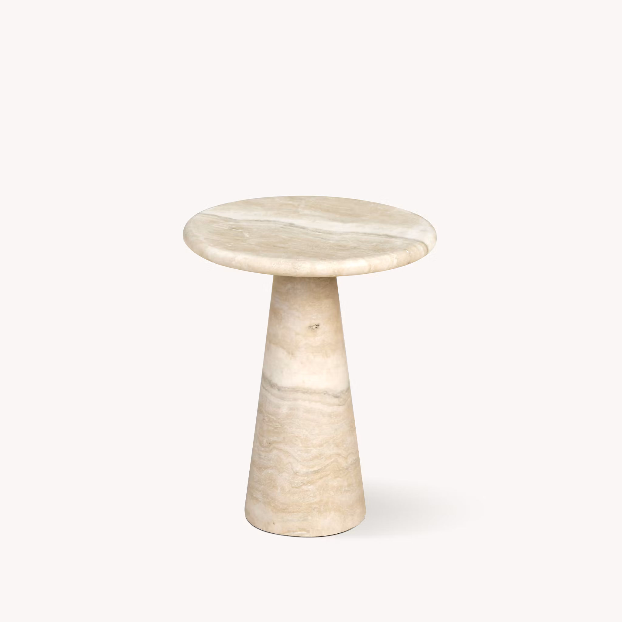 Vera side table Italian travertine