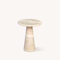 Vera side table Italian travertine