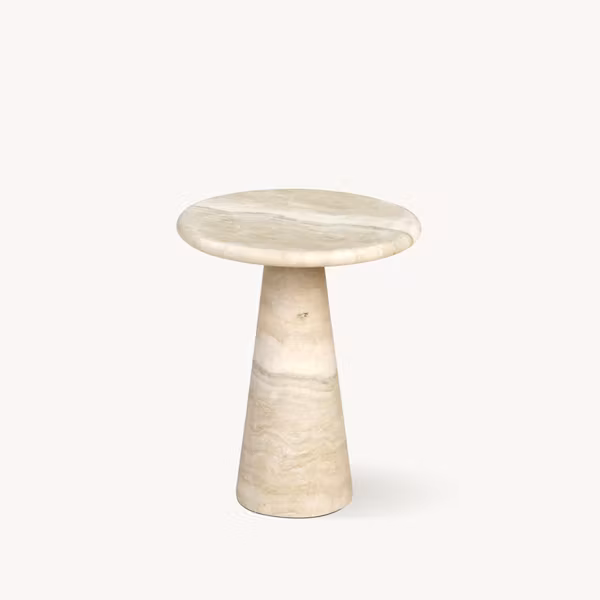 Vera side table Italian travertine