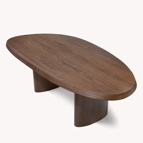 Drop dining table walnut