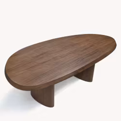 Drop dining table walnut