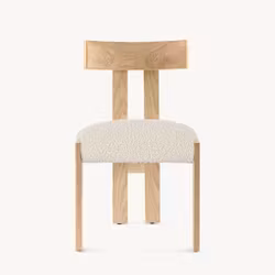 Lexi Dining Chair Natural Bouclé