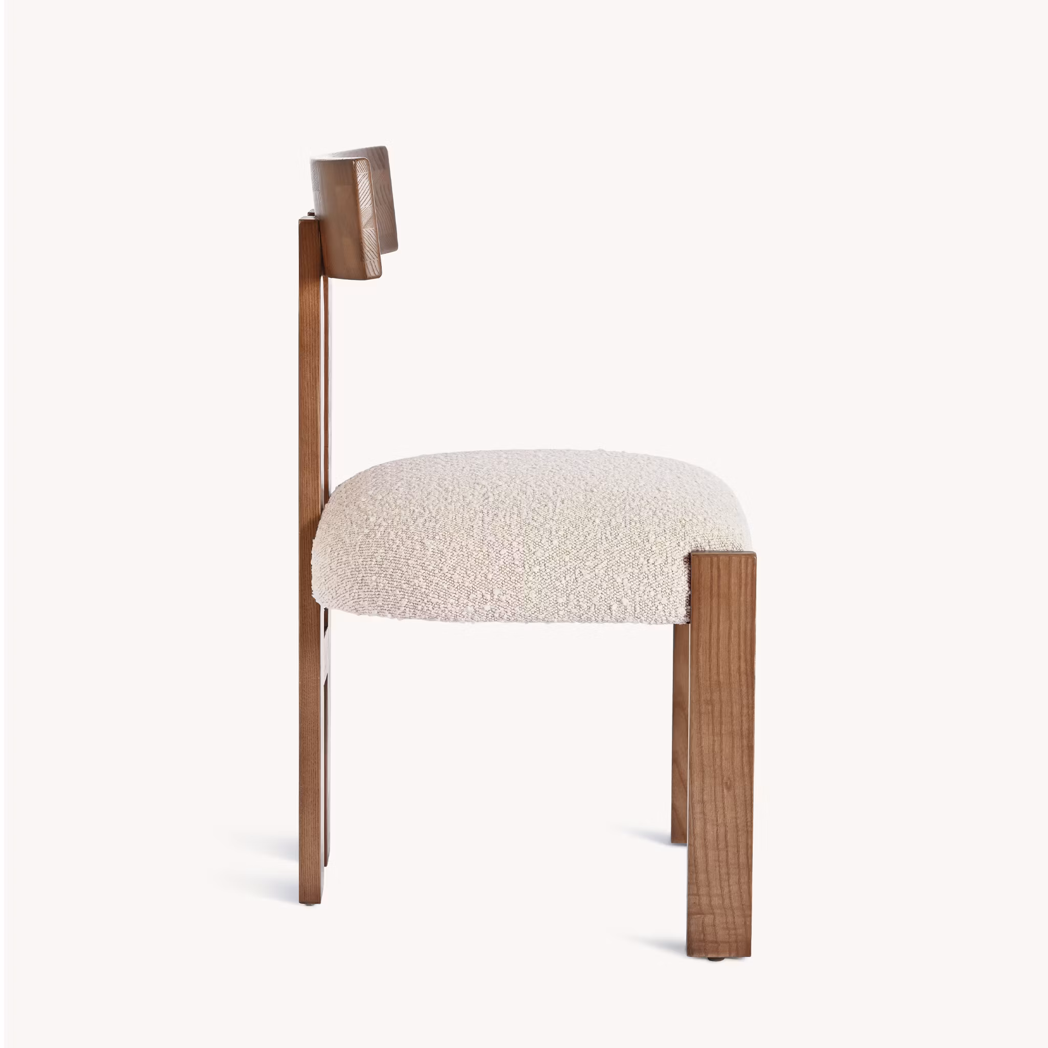 Lexi Dining Chair Brown Bouclé