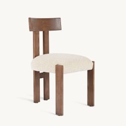 Lexi Dining Chair Brown Bouclé