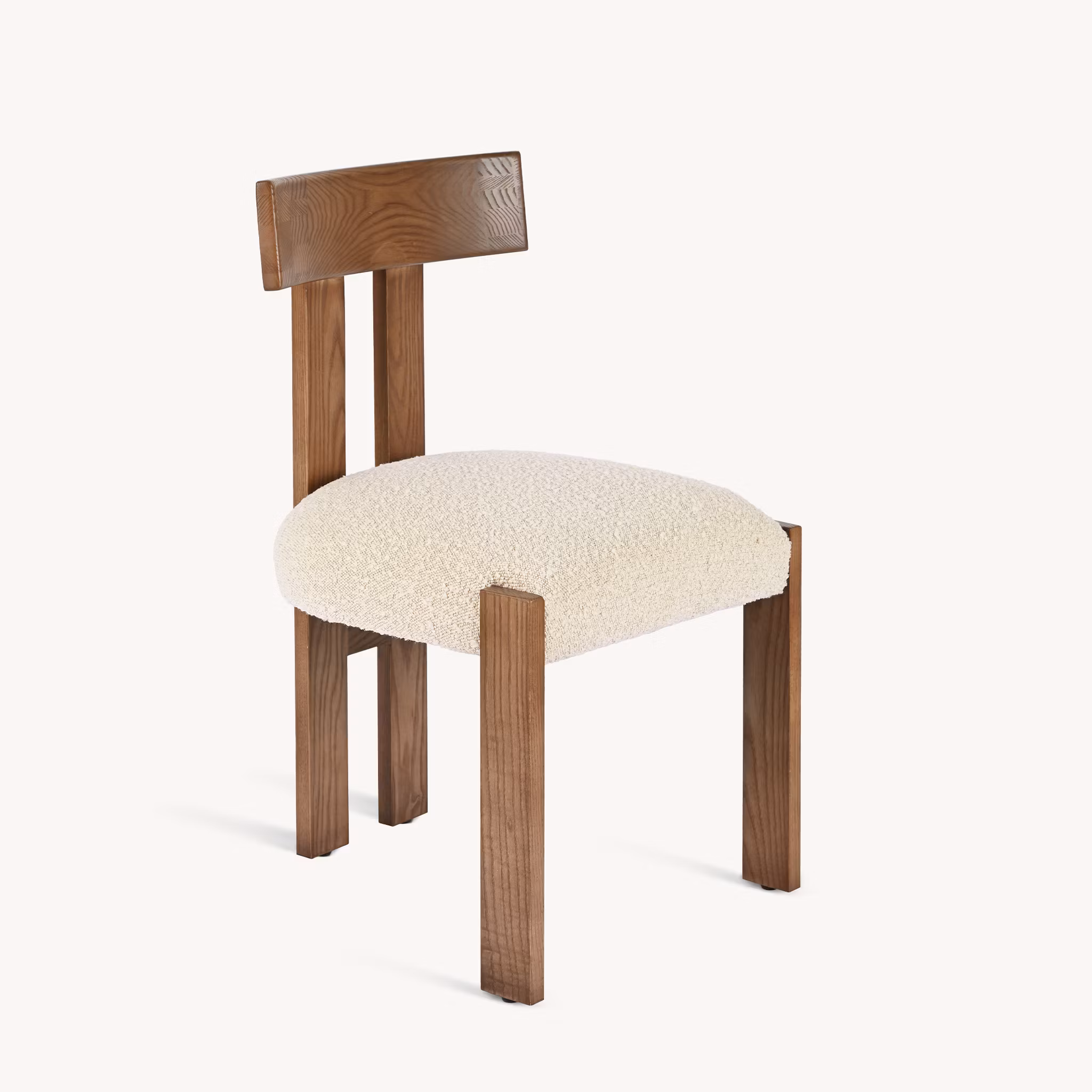 Lexi Dining Chair Brown Bouclé