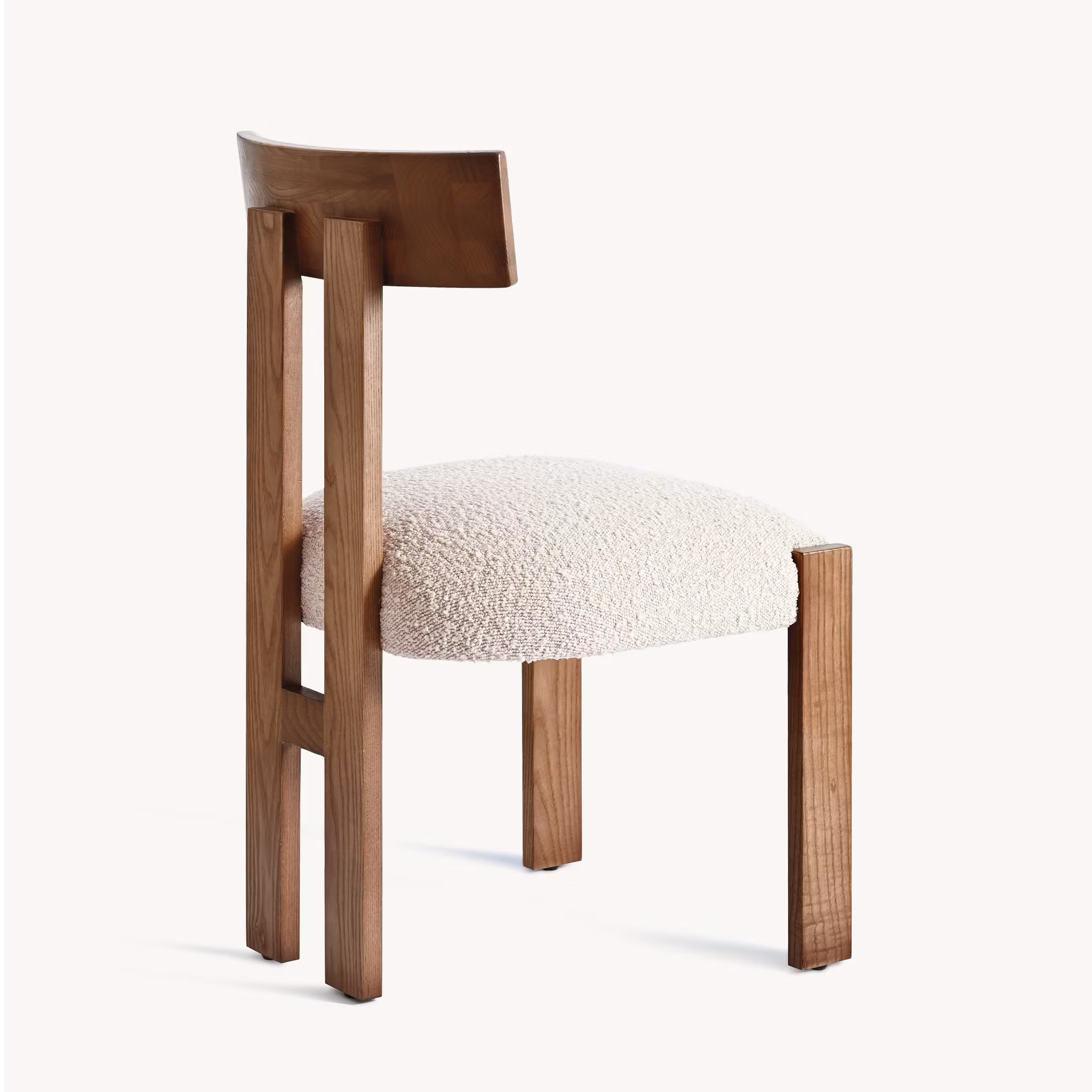 Lexi Dining Chair Brown Bouclé