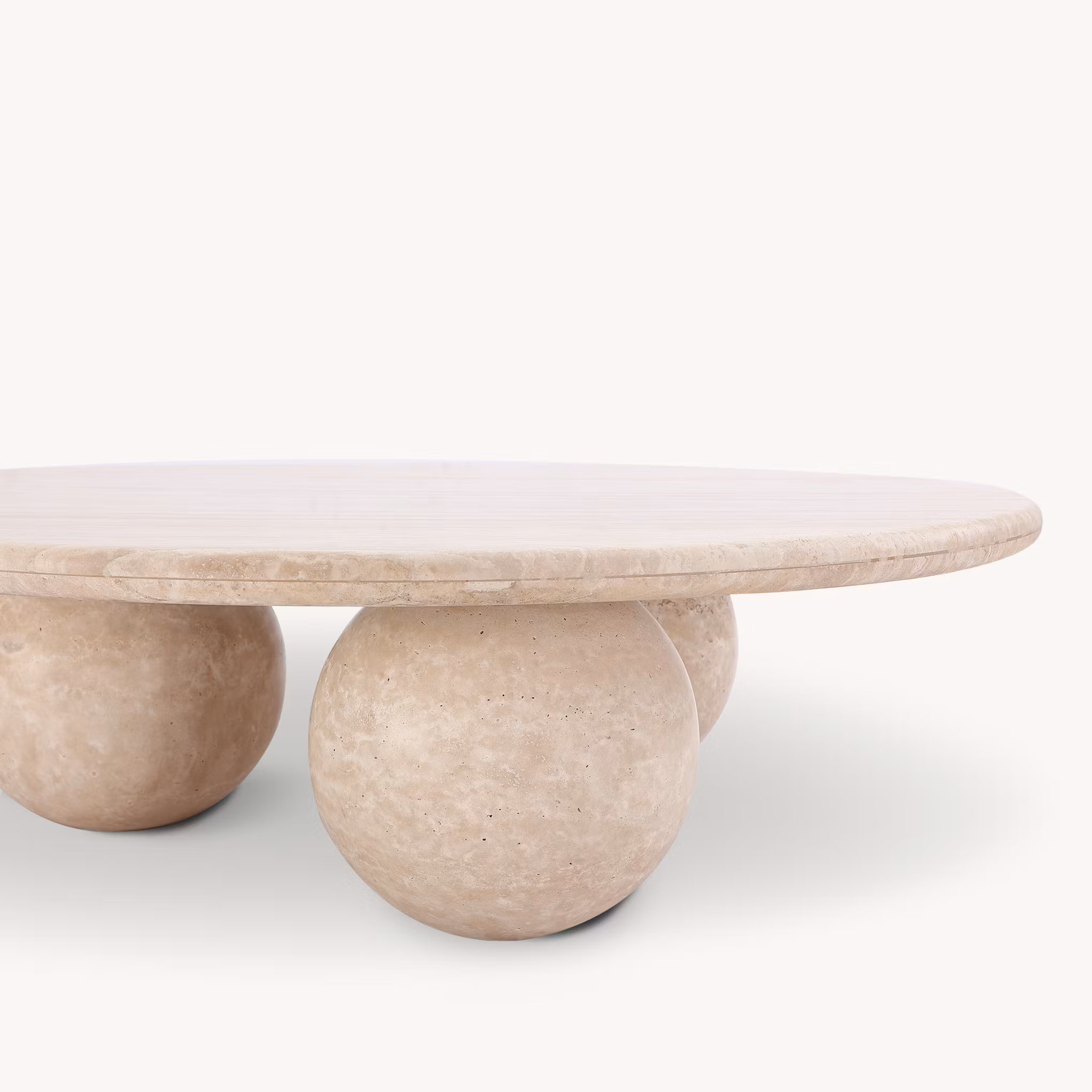 Lucca coffee table solid travertine