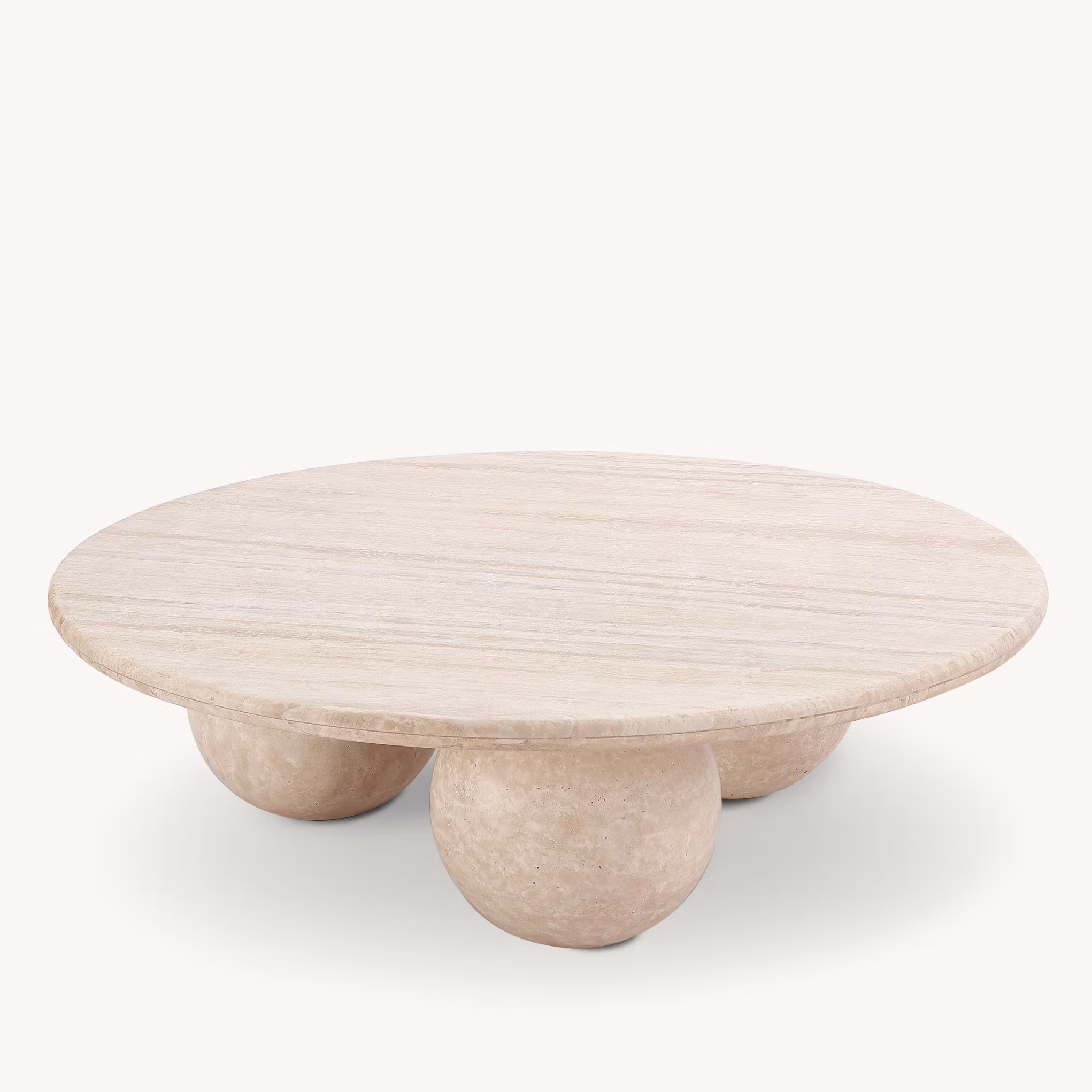 Lucca coffee table solid travertine