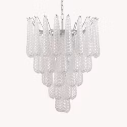 DROP chandelier handblown glass