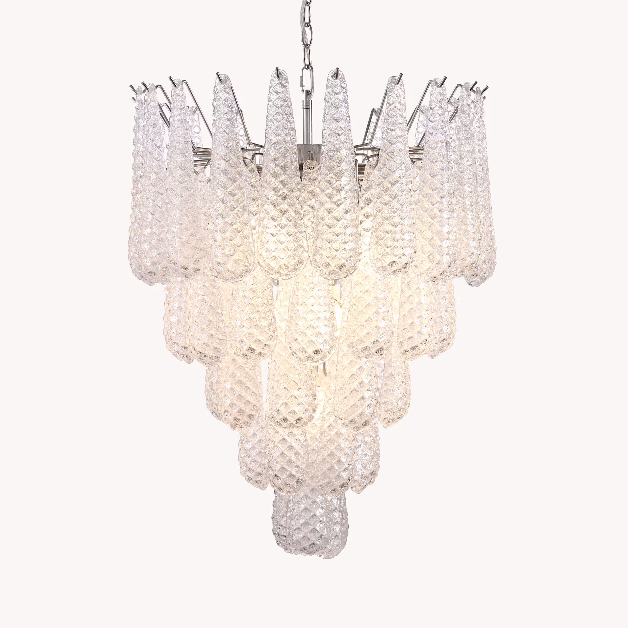 DROP chandelier handblown glass