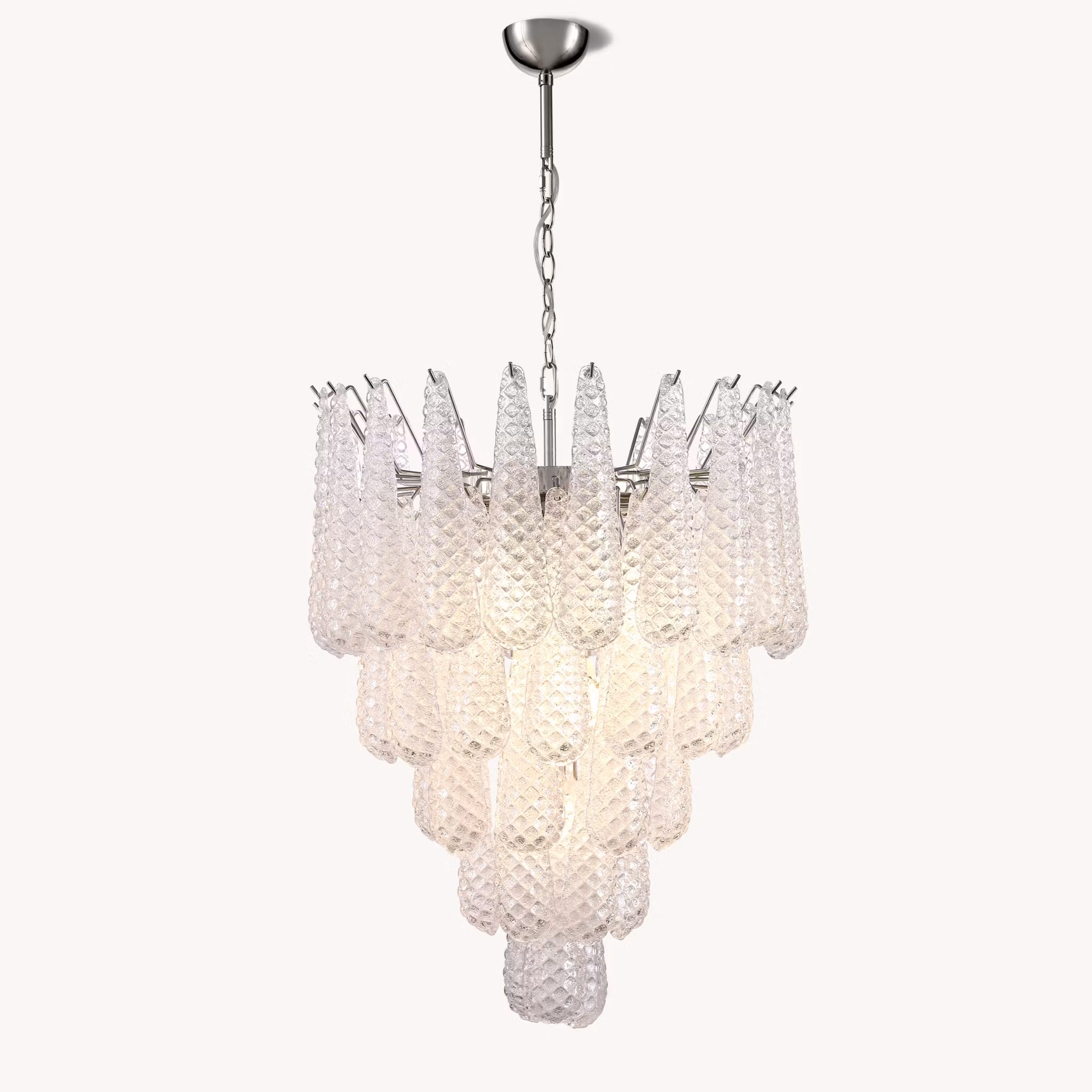 DROP chandelier handblown glass