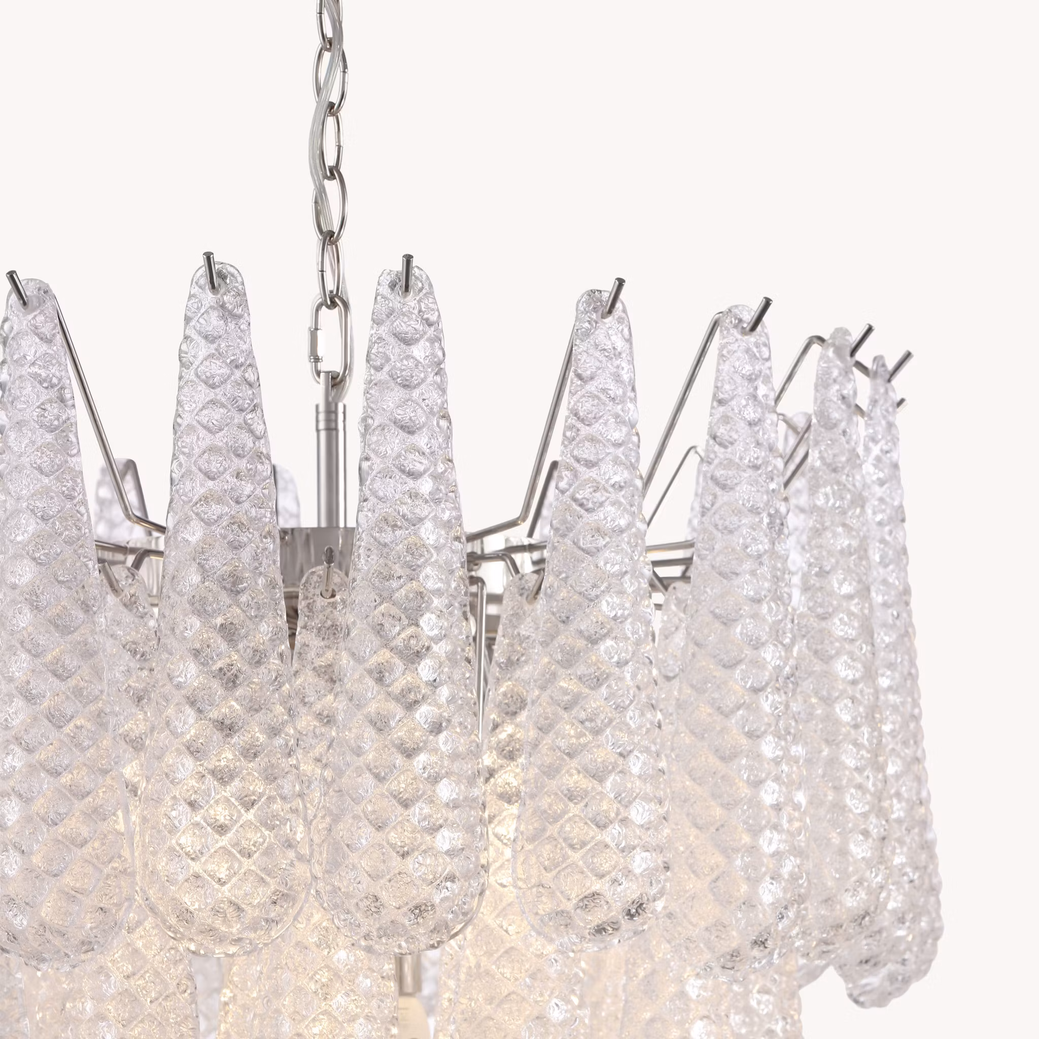 DROP chandelier handblown glass