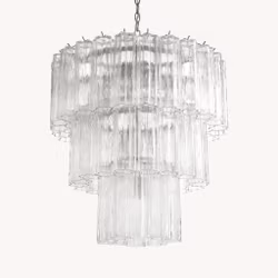 CAPRI chandelier 3 tiers handblown glass