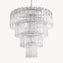 CAPRI chandelier 4 tiers handblown glass