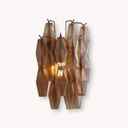 NOMA Wall Lamp amber handblown glass