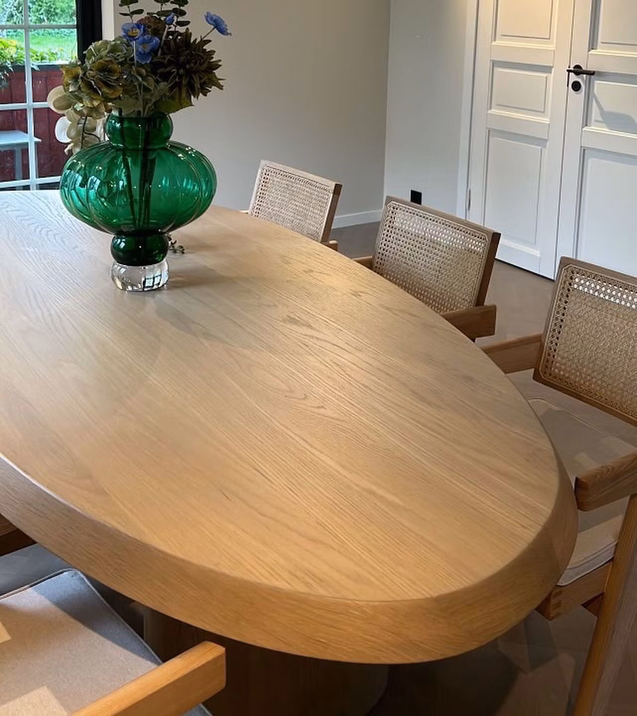 Drop dining table oak