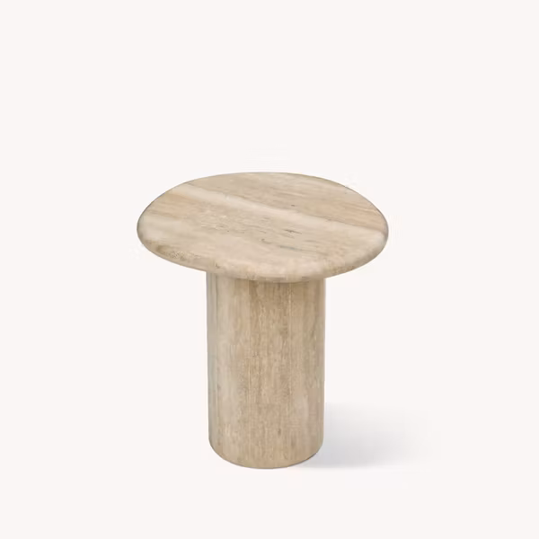 Agnes Side Table Italian travertine