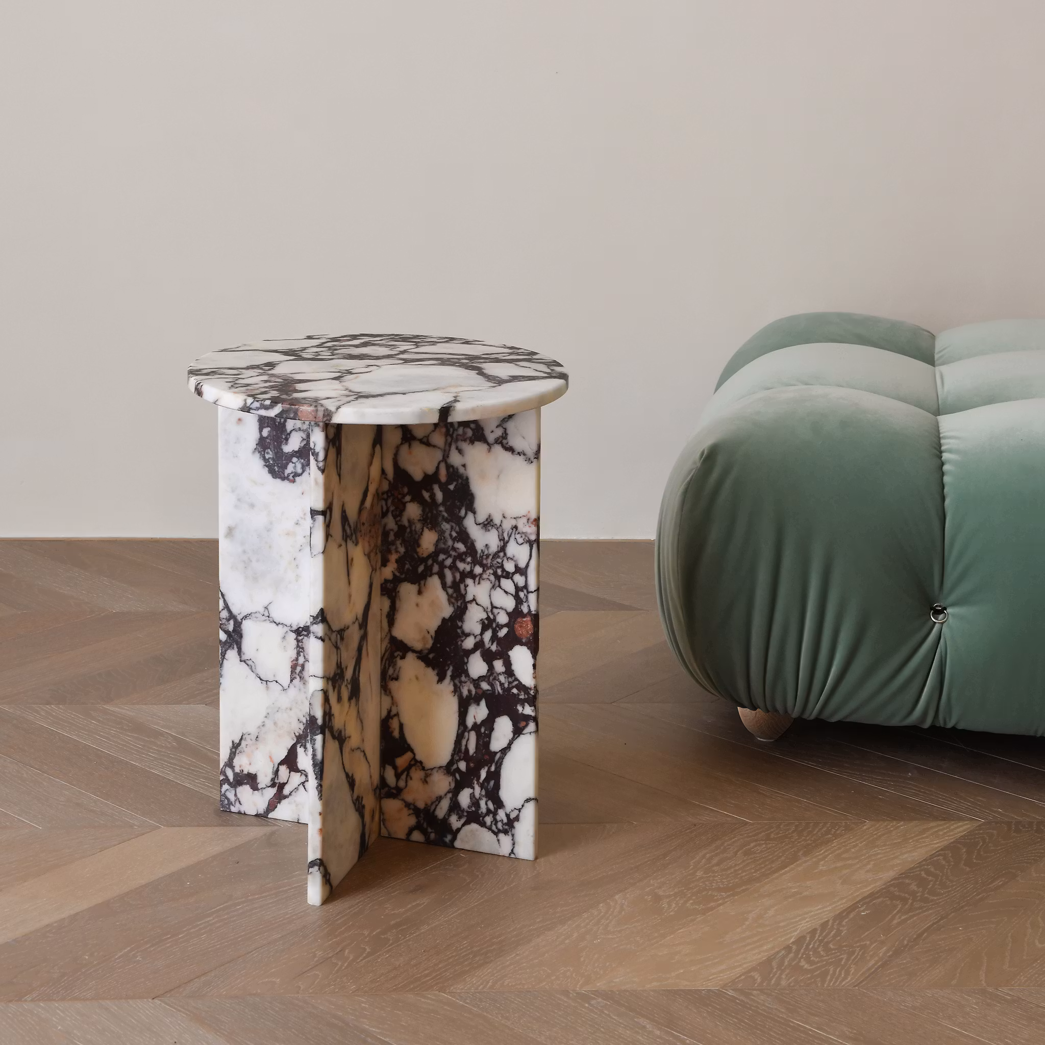 COMO Side Table Calacatta Viola