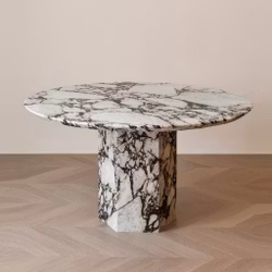 Adele Dining Table 130cm Calacatta Viola