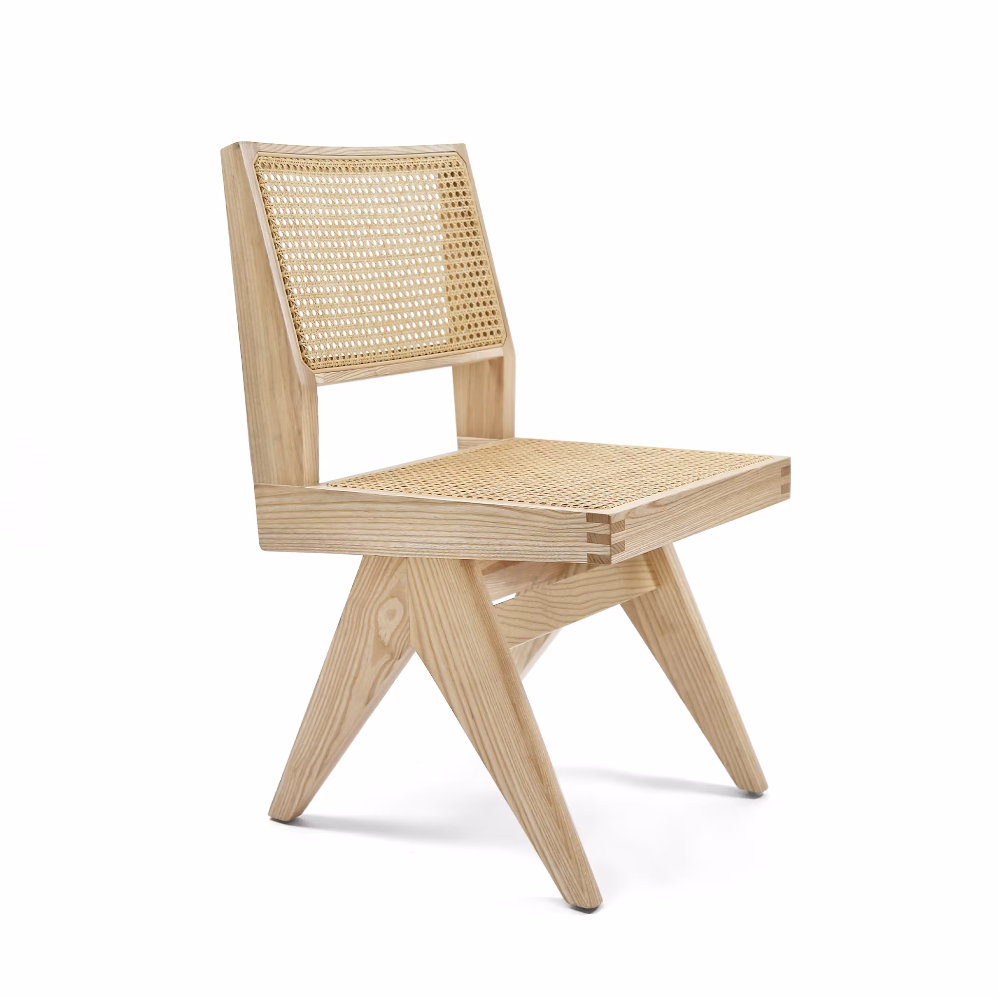 Armless Dining Chair Natrual