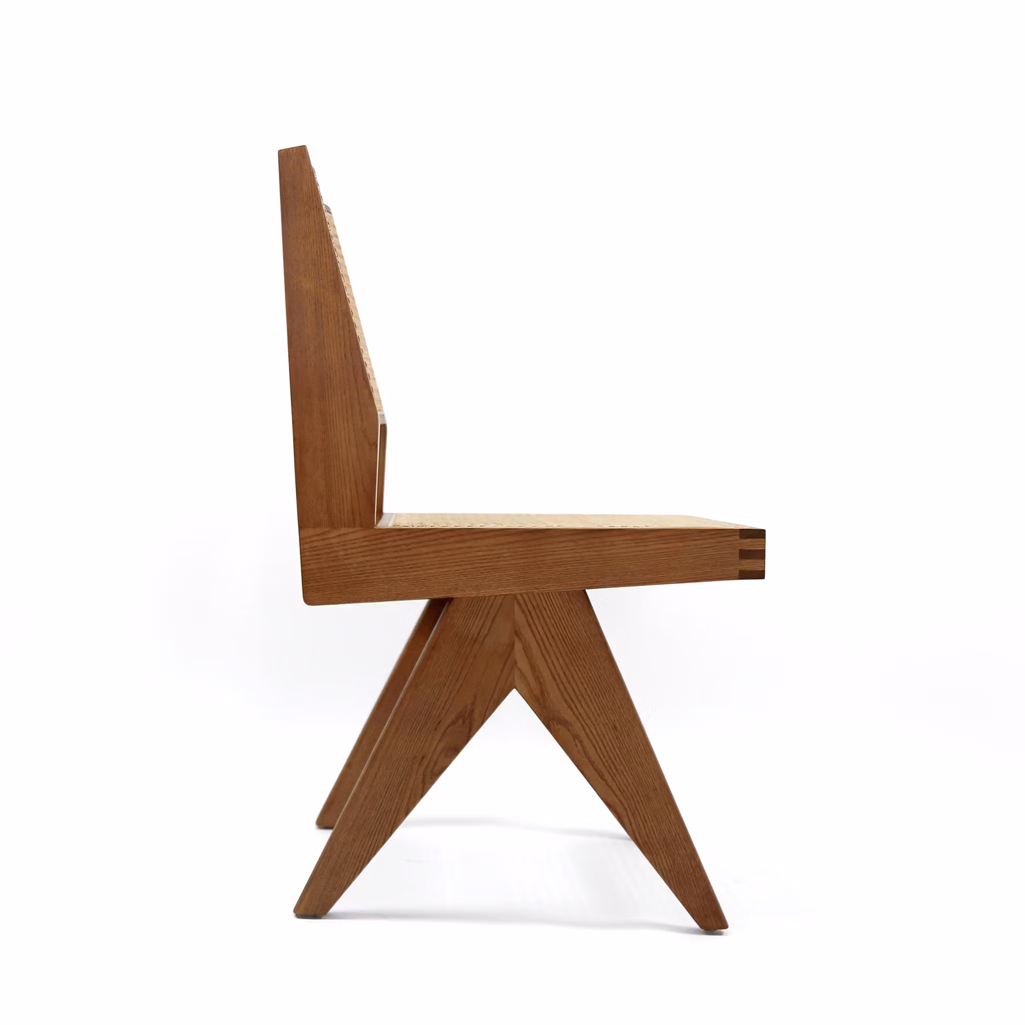 Armless Dining Chair Brown