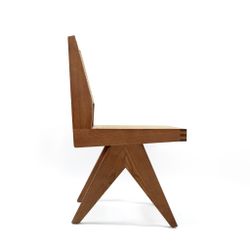 Armless Dining Chair Brown