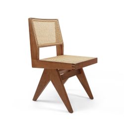 Armless Dining Chair Brown