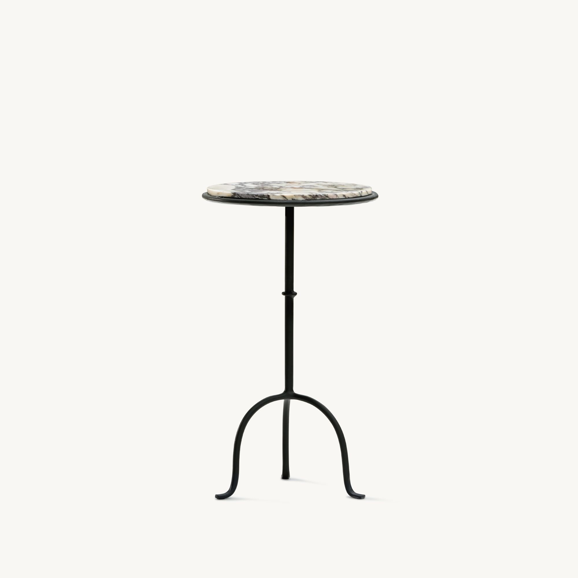 Hand-Forged Martini Table Cacalatta Viola Top