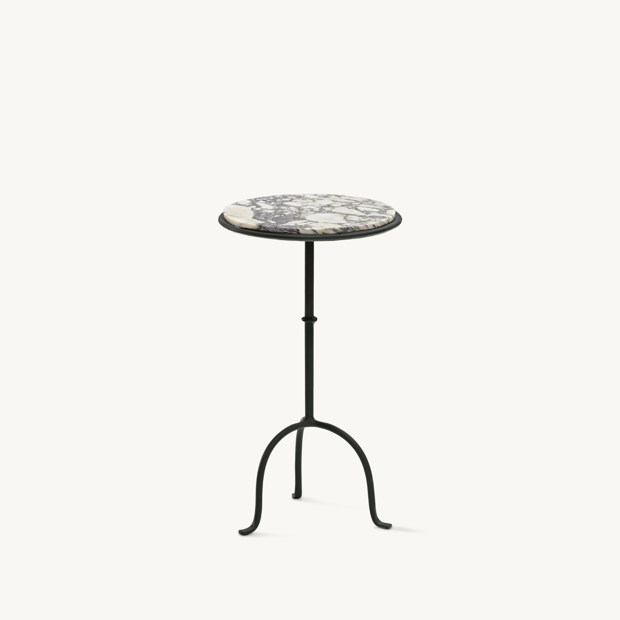 Hand-Forged Martini Table Cacalatta Viola Top