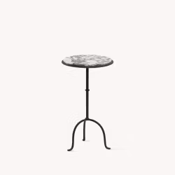 Hand-Forged Martini Table Cacalatta Viola Top