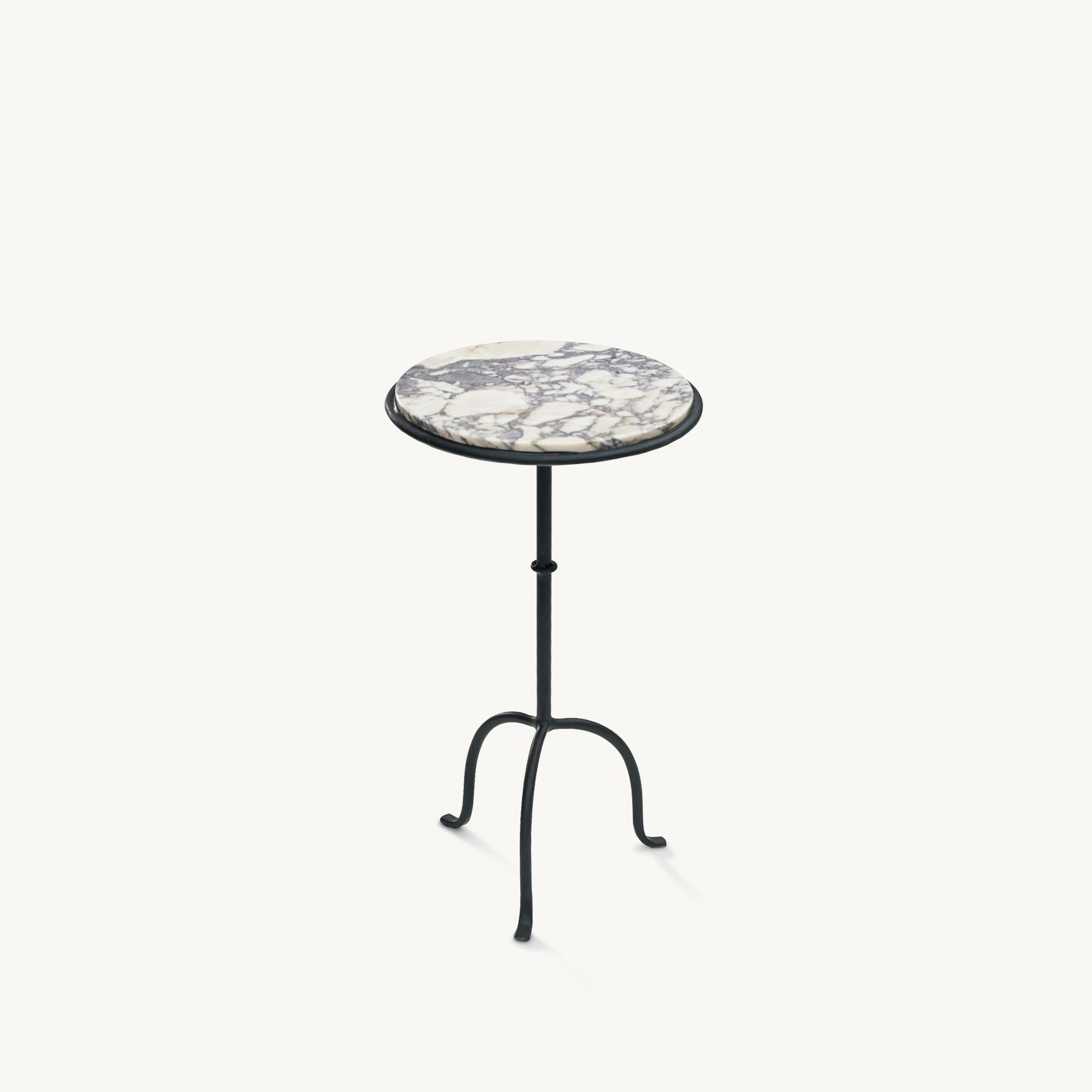 Hand-Forged Martini Table Cacalatta Viola Top
