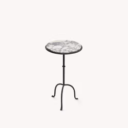 Hand-Forged Martini Table Cacalatta Viola Top